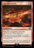 Fiery Inscription - The Lord of the Rings: Tales of Middle-earth #126 Magic: The Gathering card image