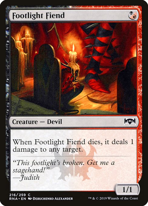 Footlight Fiend - Ravnica Allegiance #216