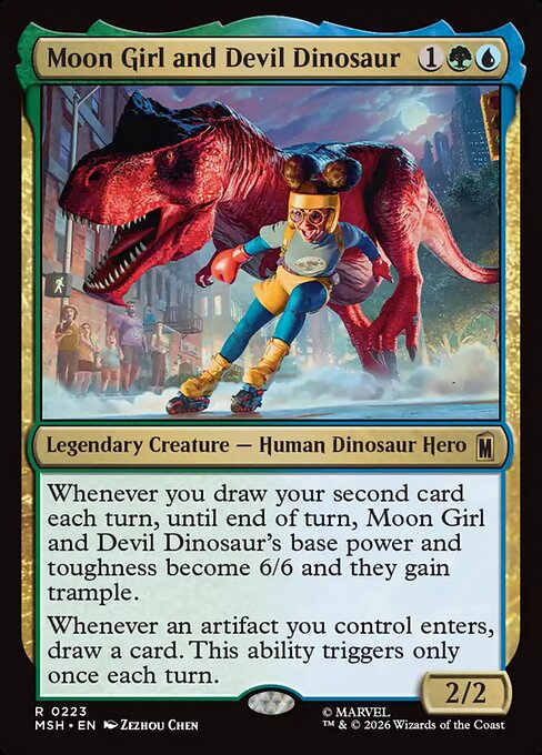 Moon Girl and Devil Dinosaur Marvel Super Heroes Magic: The Gathering card image