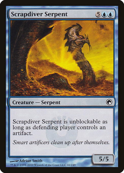 Scrapdiver Serpent Scars of Mirrodin Magic: The Gathering card image