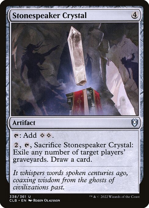 Stonespeaker Crystal - Commander Legends: Battle for Baldur's Gate #338