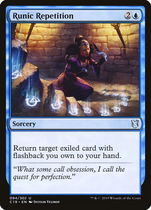 Runic Repetition - Commander 2019 #94