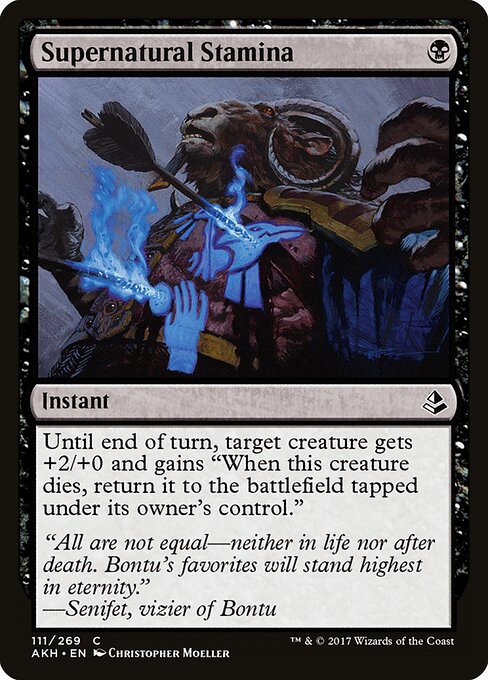 Supernatural Stamina Amonkhet Magic: The Gathering card image