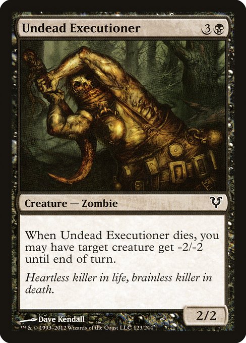 Undead Executioner - Avacyn Restored #123