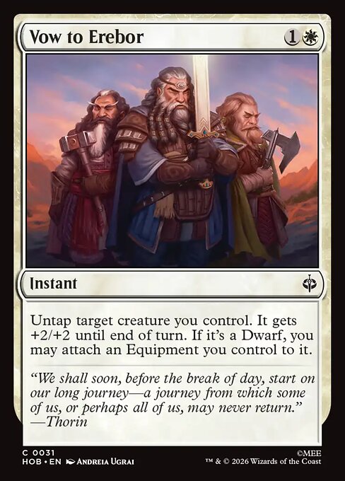 Vow to Erebor HOB 31