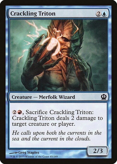 Crackling Triton Theros Magic: The Gathering card image