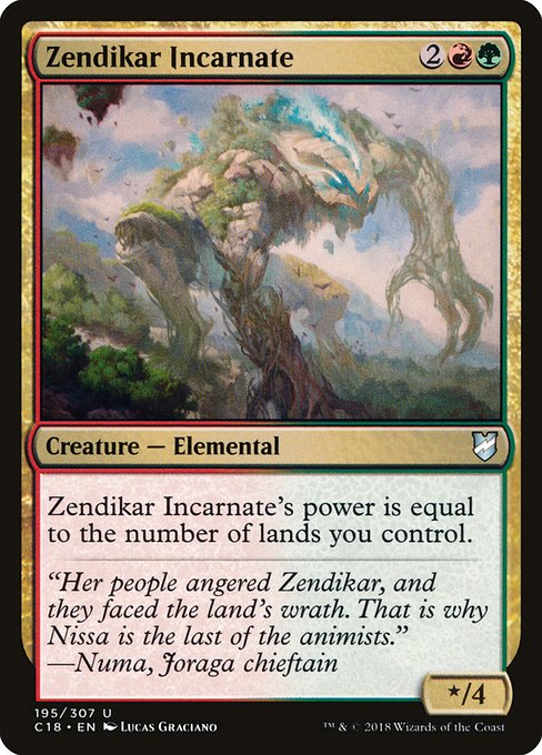 Zendikar Incarnate - Commander 2018 #195