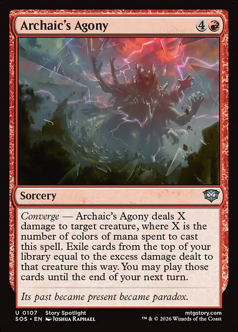 Archaic's Agony - Secrets of Strixhaven #107 Magic: The Gathering card image