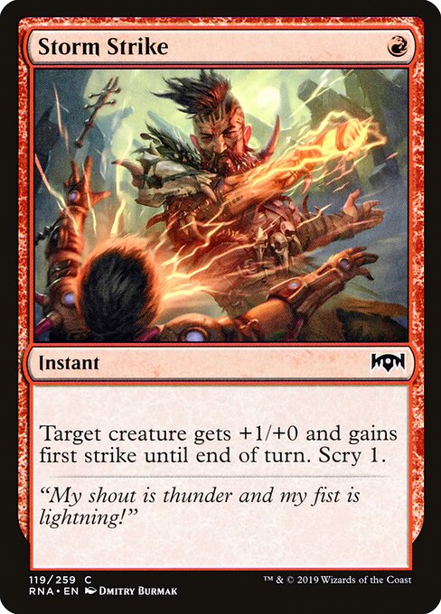 Storm Strike Ravnica Allegiance Magic: The Gathering card image