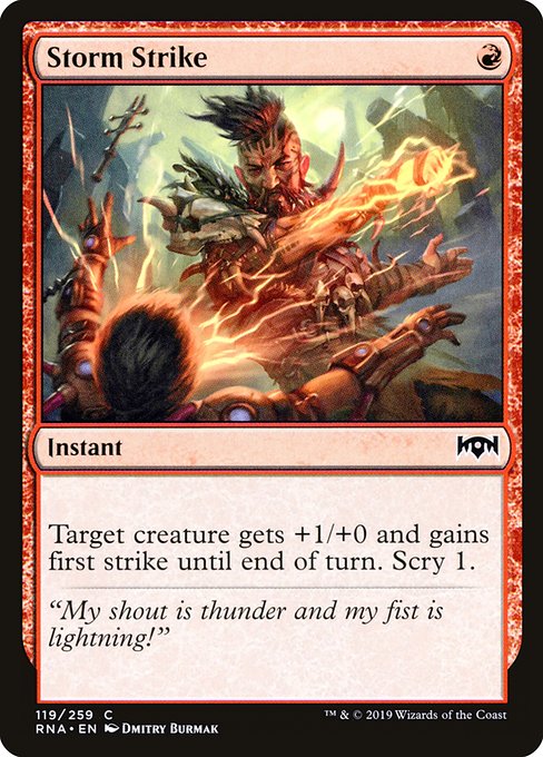 Storm Strike - Ravnica Allegiance #119 Magic: The Gathering card image