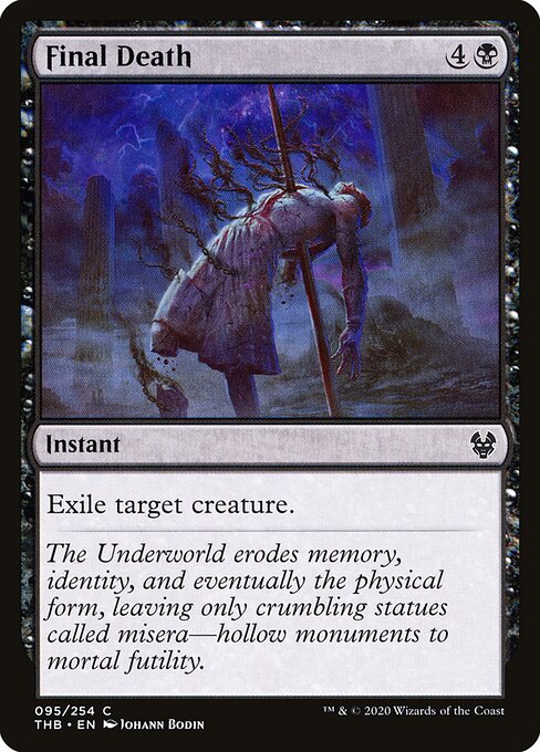 Final Death Theros Beyond Death Magic: The Gathering card image
