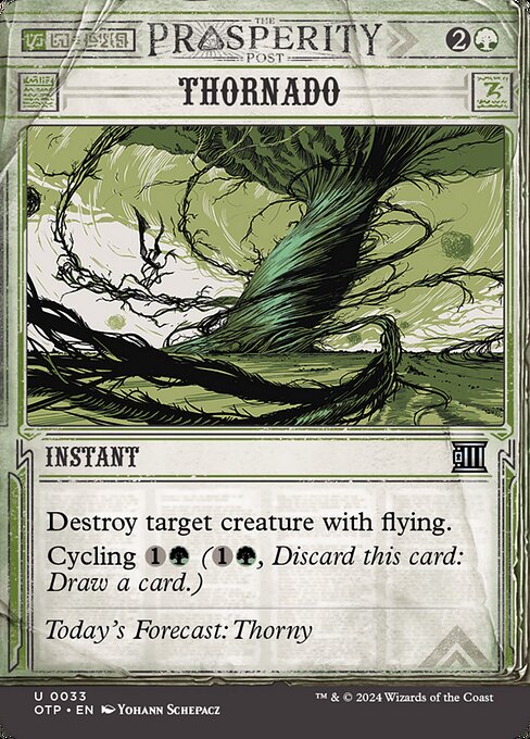 Thornado Breaking News Magic: The Gathering card image