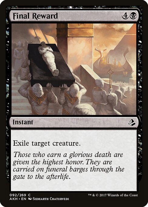 Final Reward Amonkhet Magic: The Gathering card image