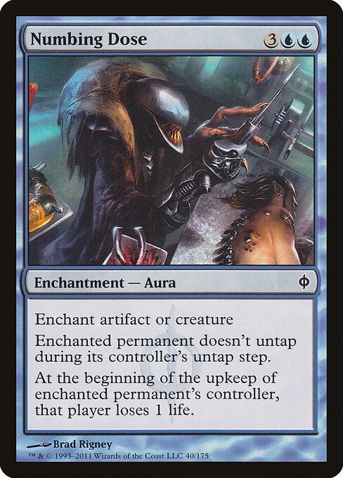 Numbing Dose New Phyrexia Magic: The Gathering card image