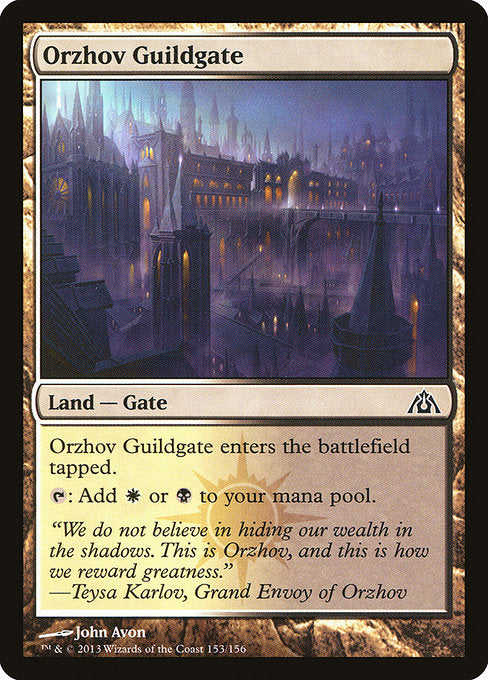 Orzhov Guildgate - Dragon's Maze #153