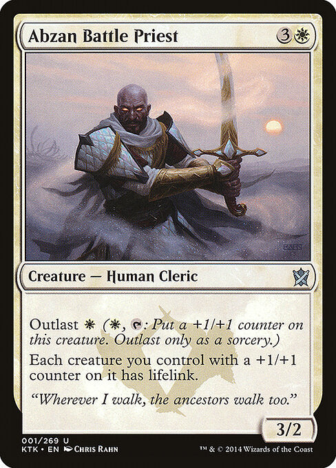 Abzan Battle Priest - Khans of Tarkir #1 - Near Mint - Non-Foil