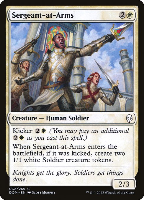 Sergeant-at-Arms - Dominaria #32 Magic: The Gathering card image