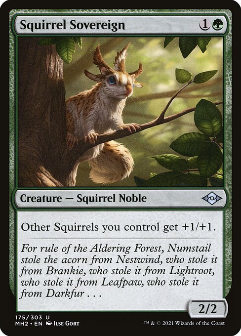 Squirrel Sovereign - Modern Horizons 2 #175 Magic: The Gathering card image