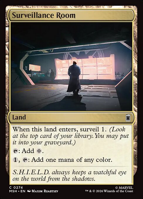 Surveillance Room Marvel Super Heroes Magic: The Gathering card image
