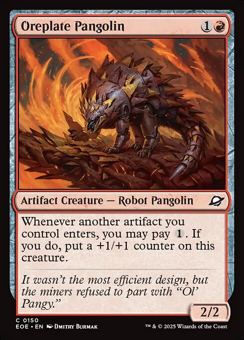 Oreplate Pangolin Edge of Eternities Magic: The Gathering card image