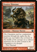 Pensive Minotaur Journey into Nyx Magic: The Gathering card image