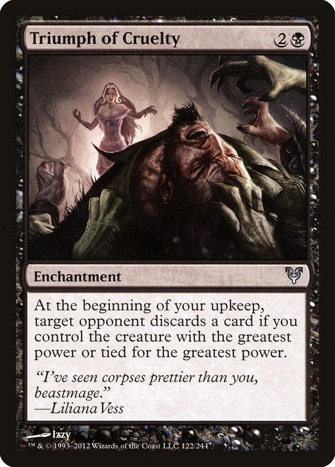 Triumph of Cruelty - Avacyn Restored #122 Magic: The Gathering card image