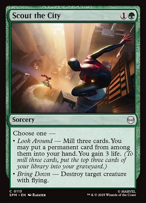 Scout the City Marvel's Spider-Man Magic: The Gathering card image