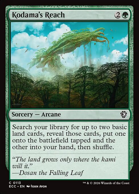 Kodama's Reach - Lorwyn Eclipsed Commander #113 - Near Mint - Non-Foil