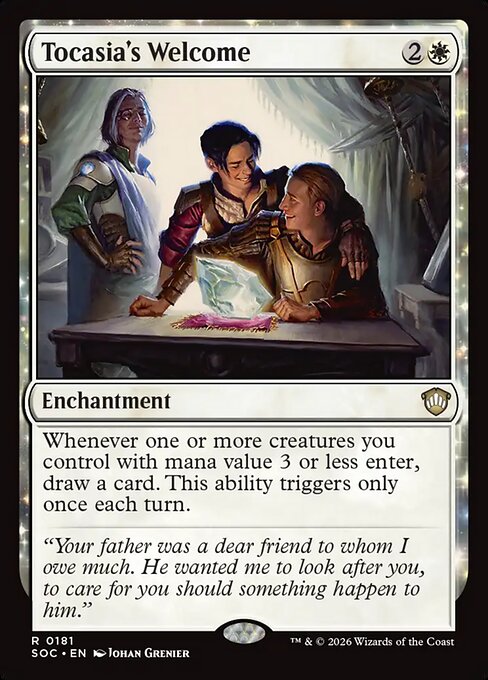 Tocasia's Welcome - Secrets of Strixhaven Commander #181
