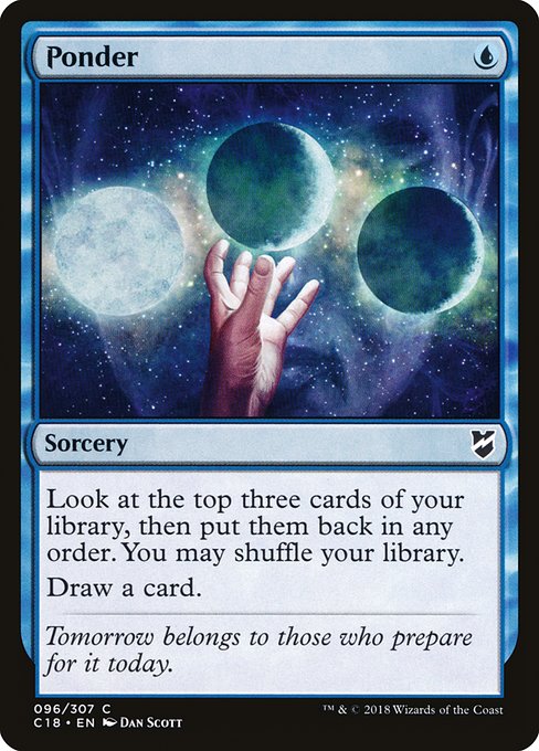 Ponder - Commander 2018 #96