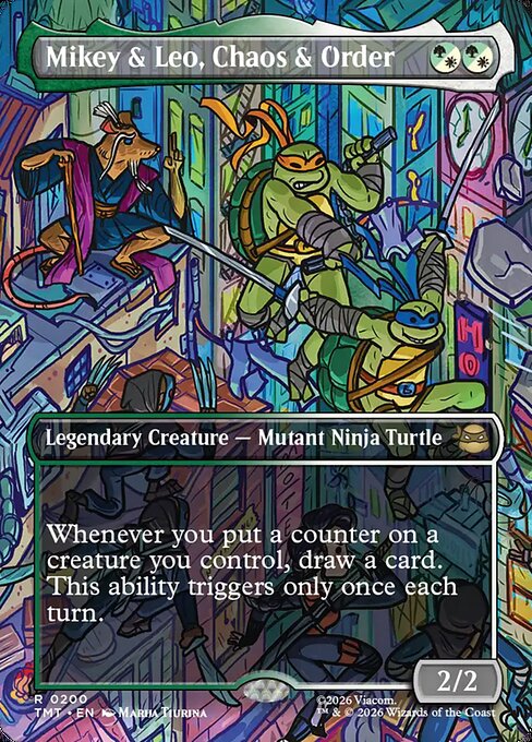 Mikey & Leo, Chaos & Order - Teenage Mutant Ninja Turtles #200