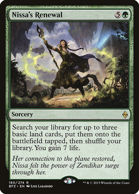 Nissa's Renewal - Battle for Zendikar #180
