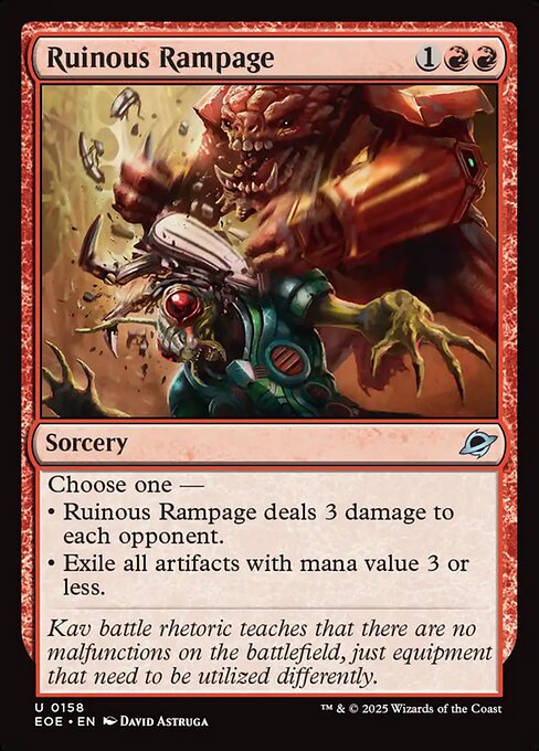 Ruinous Rampage Edge of Eternities Magic: The Gathering card image