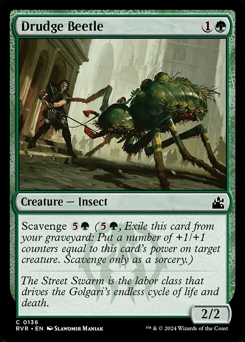 Drudge Beetle - Ravnica Remastered #136