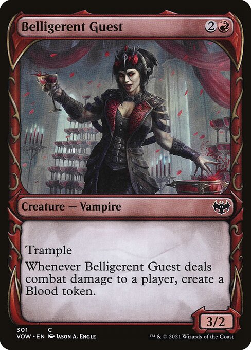 Belligerent Guest Innistrad: Crimson Vow Magic: The Gathering card image