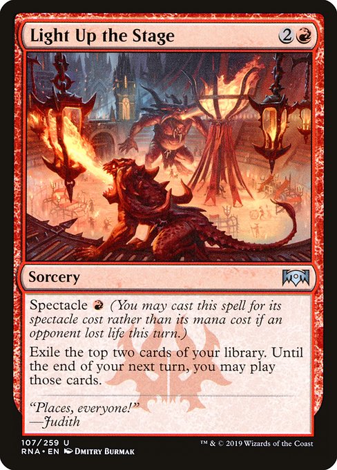 Light Up the Stage - Ravnica Allegiance #107 Magic: The Gathering card image
