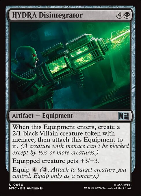 HYDRA Disintegrator Marvel Super Heroes Commander Magic: The Gathering card image