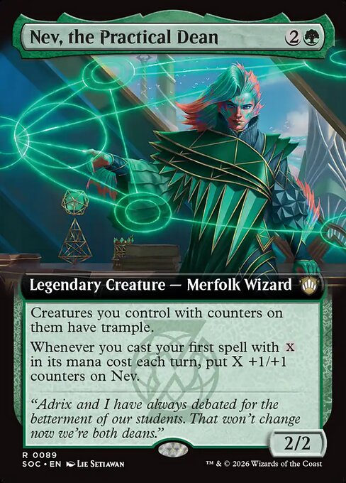 Nev, the Practical Dean - Secrets of Strixhaven Commander #89 Magic: The Gathering card image