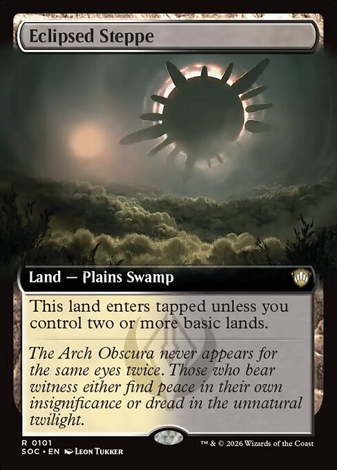 Eclipsed Steppe - Secrets of Strixhaven Commander #101 Magic: The Gathering card image