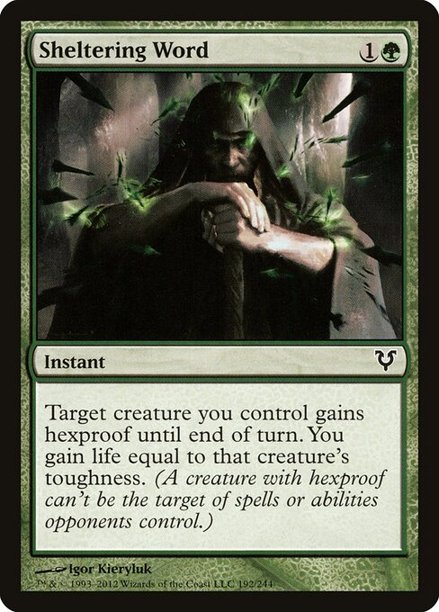 Sheltering Word Avacyn Restored Magic: The Gathering card image