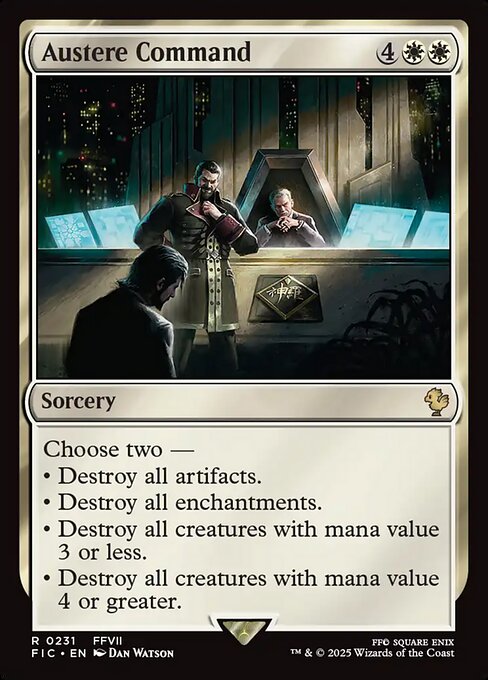 Austere Command Final Fantasy Commander Magic: The Gathering card image