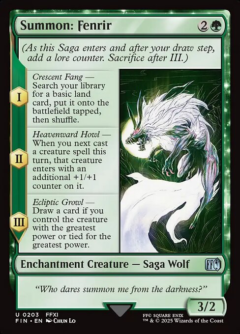 Summon: Fenrir - Final Fantasy #203