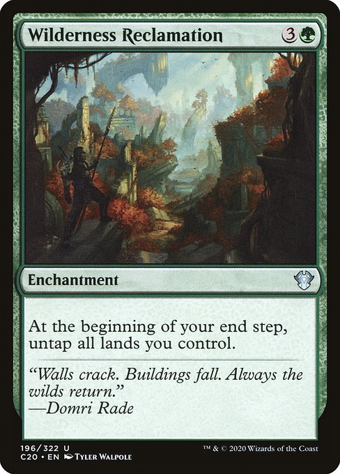 Wilderness Reclamation - Commander 2020 #196