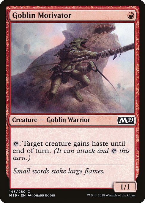 Goblin Motivator - Core Set 2019 #143