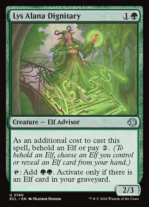 Lys Alana Dignitary Lorwyn Eclipsed Magic: The Gathering card image