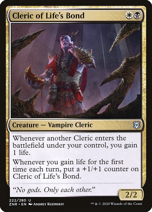 Cleric of Life's Bond - Zendikar Rising #222