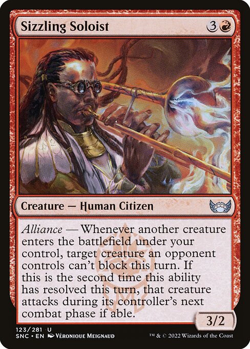 Sizzling Soloist - Streets of New Capenna #123 Magic: The Gathering card image