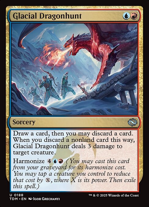 Glacial Dragonhunt - Tarkir: Dragonstorm #188