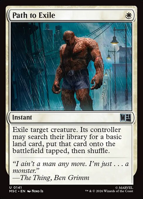 Path to Exile Marvel Super Heroes Commander Magic: The Gathering card image