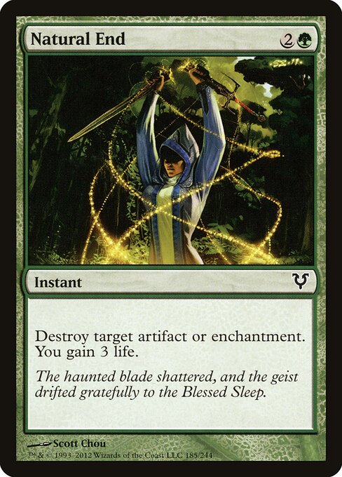 Natural End Avacyn Restored Magic: The Gathering card image